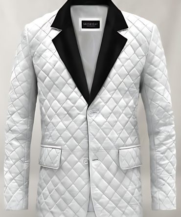 Men's Quilted Leather Blazer – Bold and Distinctive Elegance
