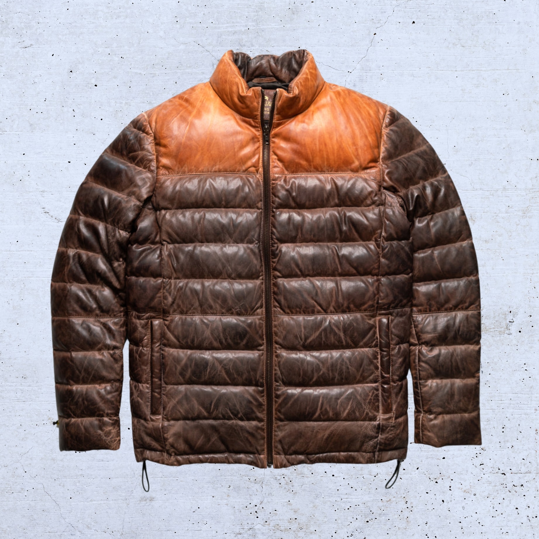 Port Lambskin Leather Puffer Jacket