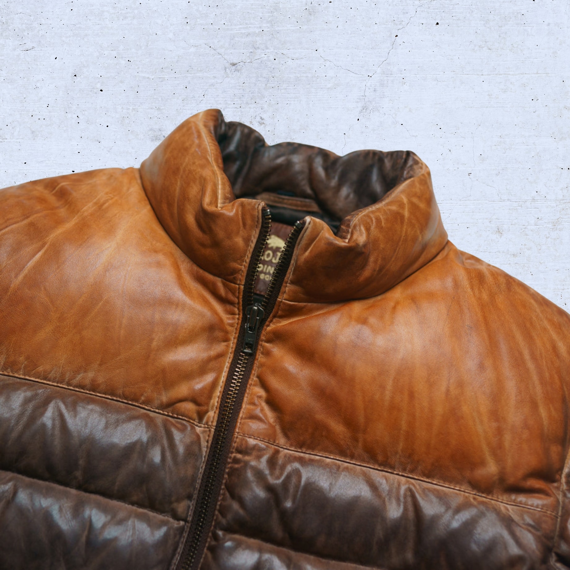 Port Lambskin Leather Puffer Jacket