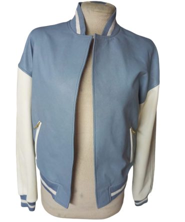 Shai Varsity Lambskin Leather Jacket